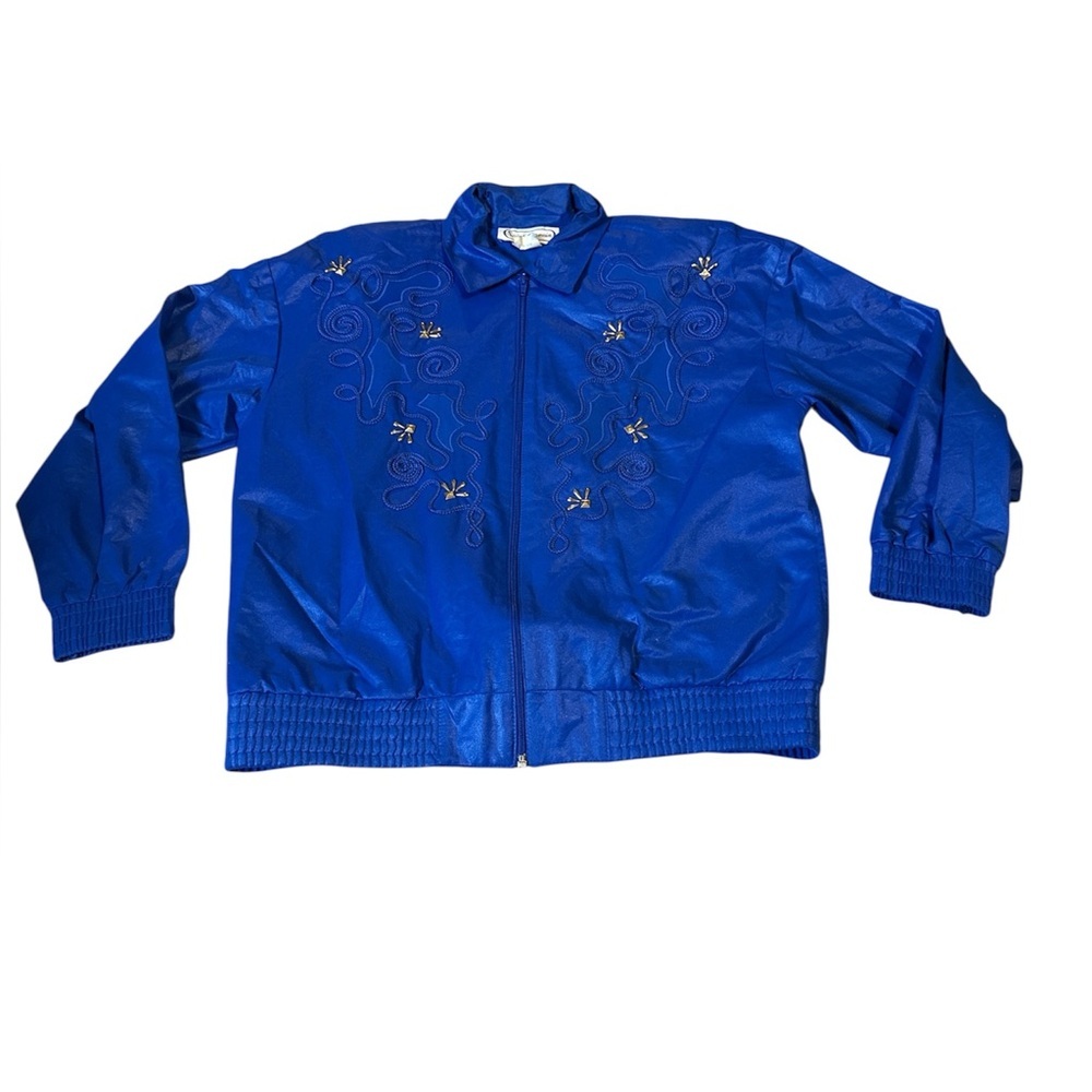 Vintage blue bomber jacket, small - Picture 5 of 7